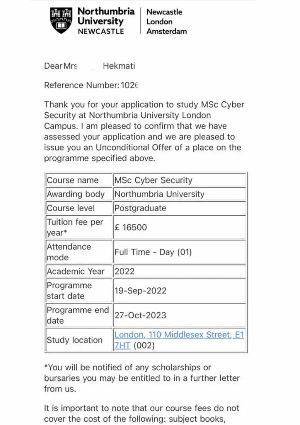 پذیرش تحصیلی دانشگاه انگلستان2