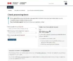 زمان پردازش ویزا و مدت زمان جواب اخذ ویزای توریستی کانادا