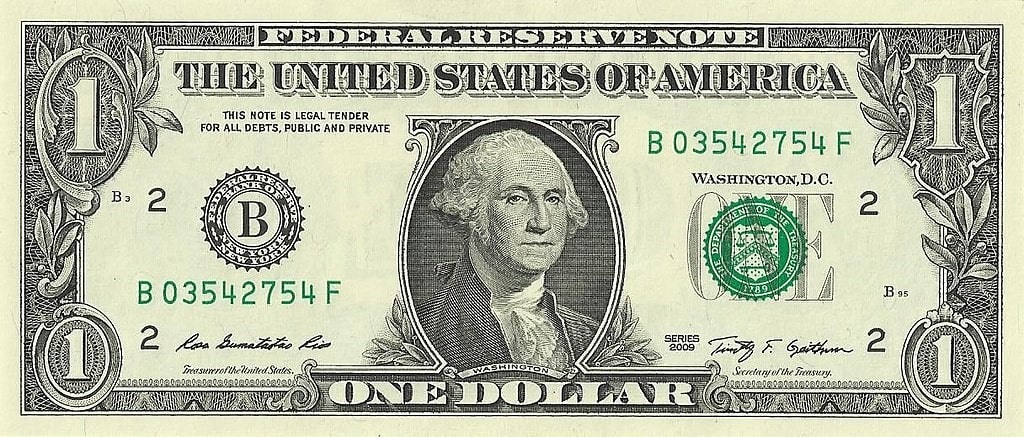 نمونه دلار آمریکا